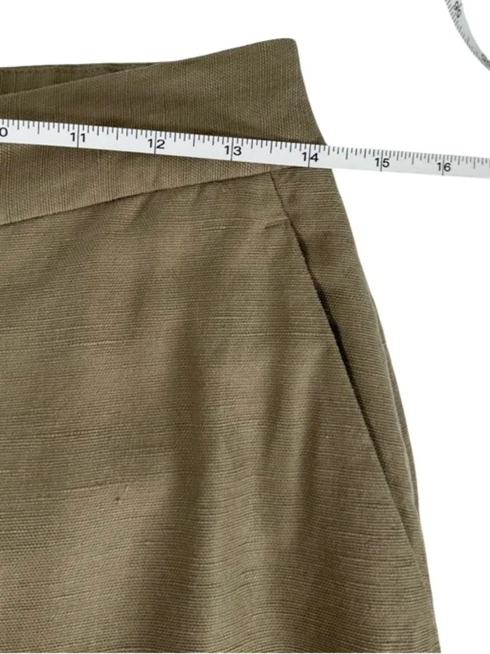 Aritzia The Limitless CruiseLinen Khaki Beige High Rise Wide Leg Pants Size 4
